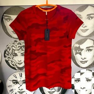 Rag & Bone t-shirt XS red camo